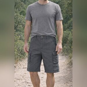 Stanley Men’s Gray Work Cargo Utility Outdoor Casual Shorts Charcoal Size 38